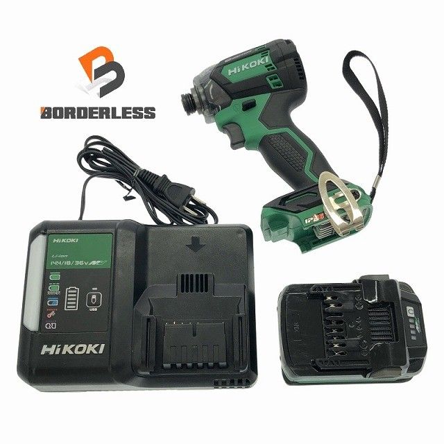 HiKOKI ハイコーキ 18V コードレスインパクトドライバー WH18DC マルチボルトバッテリ1個 2.5Ah 充電器付 締付け 115978