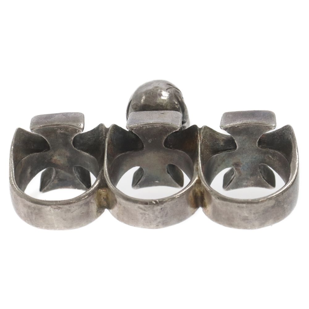 STOP LIGHT (ストップライト) Triple Iron Skull Ring 三連