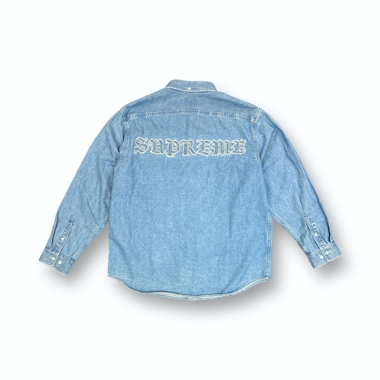 Supreme 21AW Applique Denim Shirt デニムシャツ