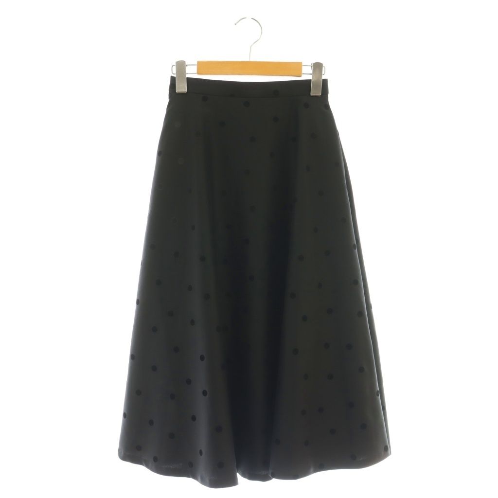 アベニールエトワール Aveniretoile フロッキードットフレアスカート