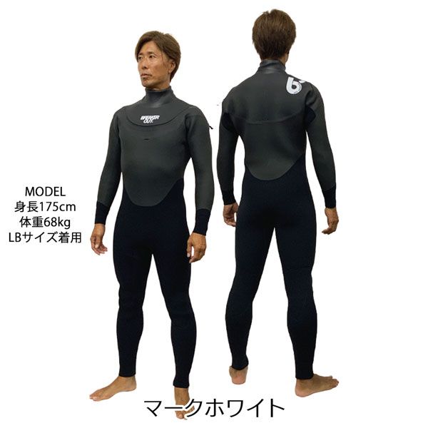 Breaker Outウェットスーツ中古 セミドライ5×3mm サイズML
