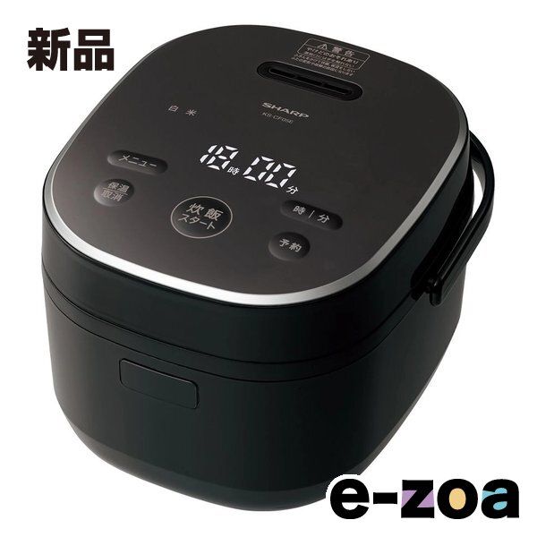 SHARP シャープ ジャー炊飯器 3合炊き|3mm圧釜|ブラック系 KS-CF05E-B 2653614