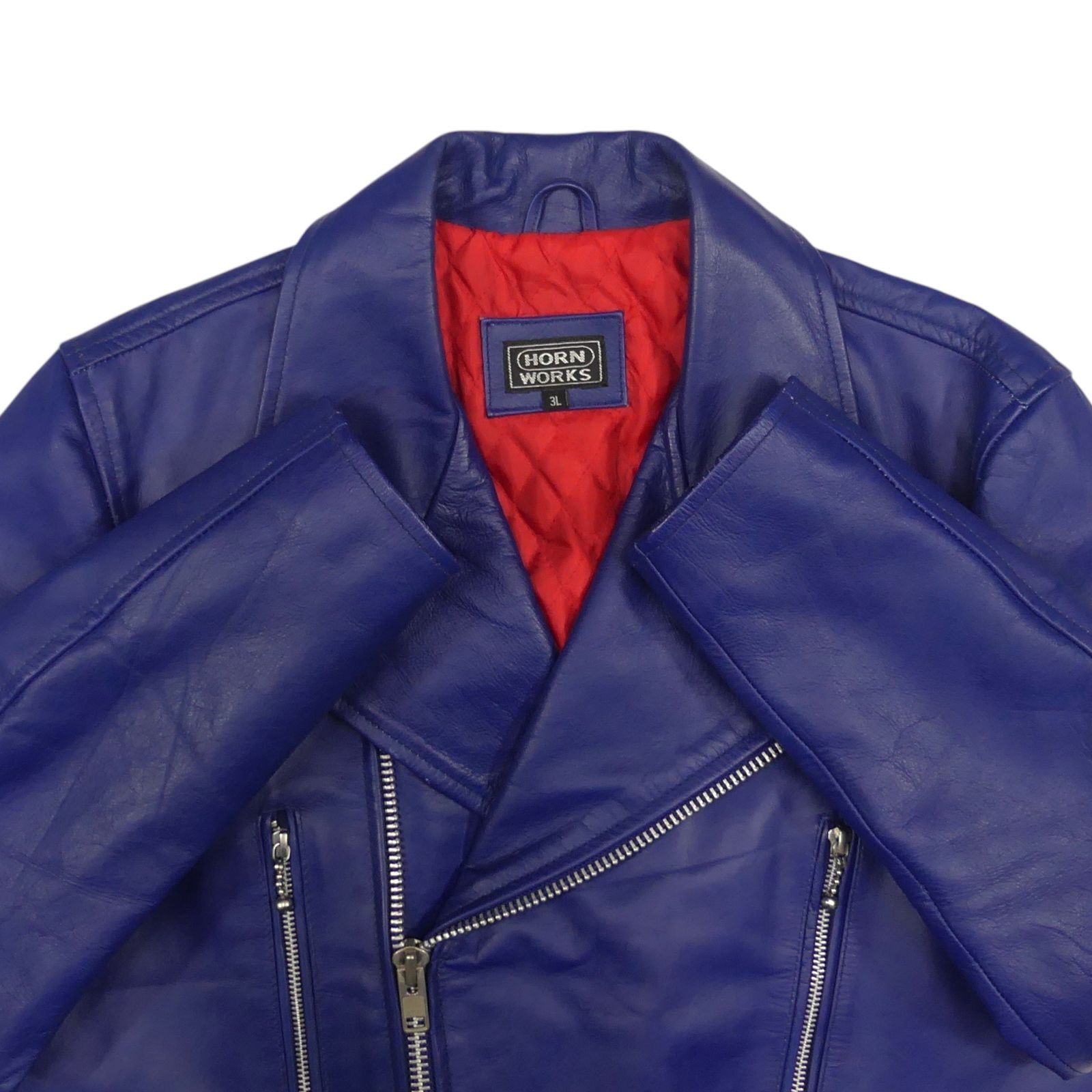HORN WORKS ホーンワークス ライダースジャケット 本革 ダブル メンズ  
