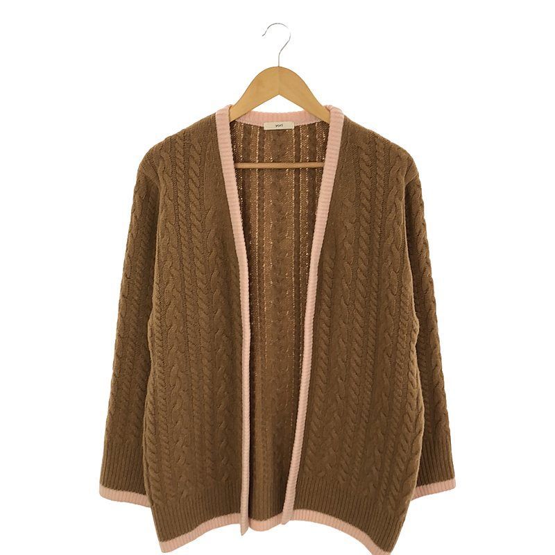 yori ♡新品未使用♡ ファンシーヘムケーブルカーデ yori / ヨリ | ファンシーヘムケーブルカーデ ニット | F