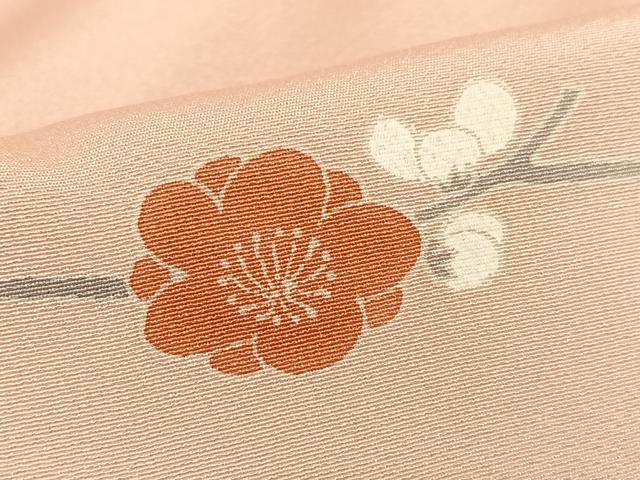 平和屋着物●訪問着　枝花に休み鳥　暈し染め　正絹　逸品　AABB6476zg 平和屋着物○訪問着 枝花に休み鳥 暈し染め 正絹 逸品