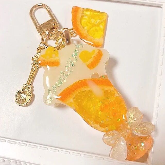 Summerソーダ　トラ　シャカシャカキーホルダー　フェイクスイーツ　チャーム ed38e4a13ca36cddcda553270e72d8