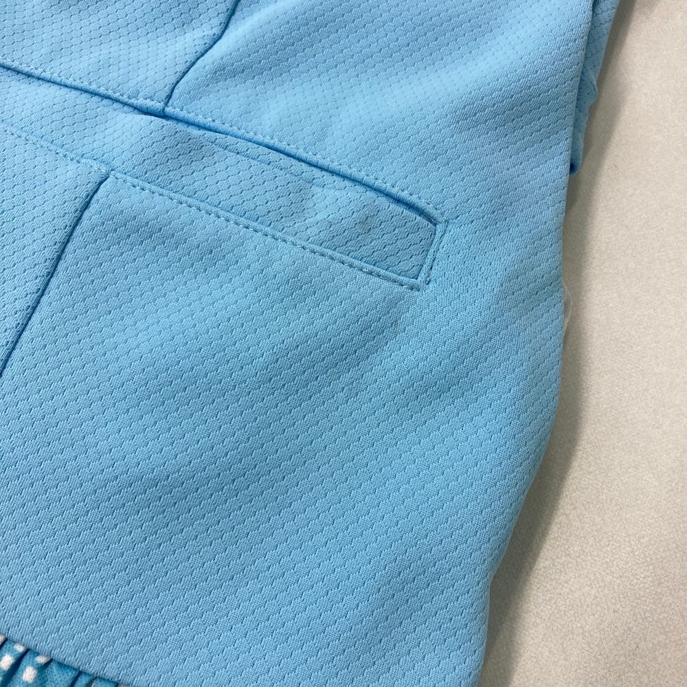 PING ピン　ゴルフ　セットアップ　モックネック　スカート　紺白　星　Ｌ　美品 PING ピン ゴルフ セットアップ モックネック スカート 紺白 星