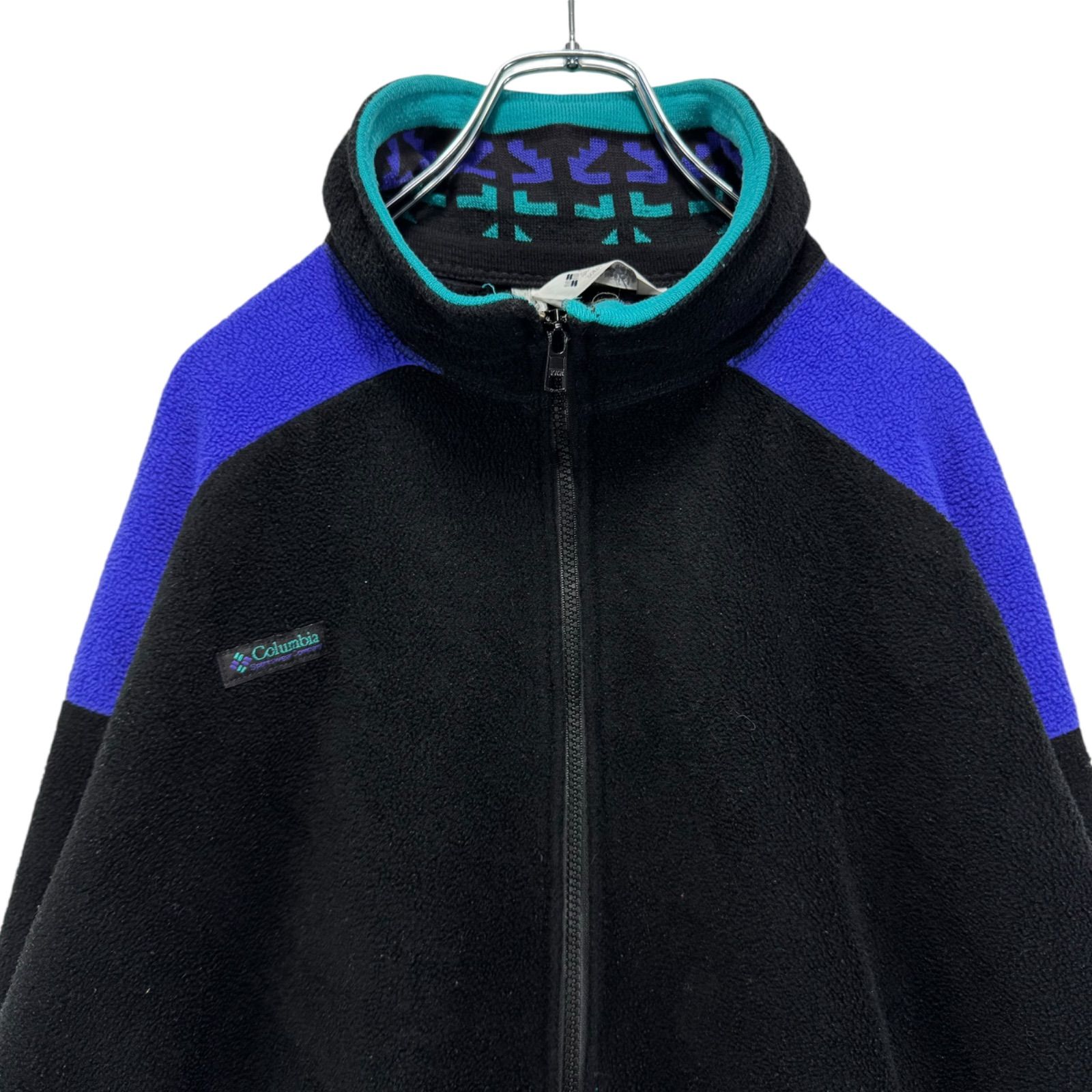 90s USA製 Columbia Logo Embroidery Fleece Zip-up Jacket 90s USA製 Columbia Logo Embroidery Fleece Zip-up Jacket