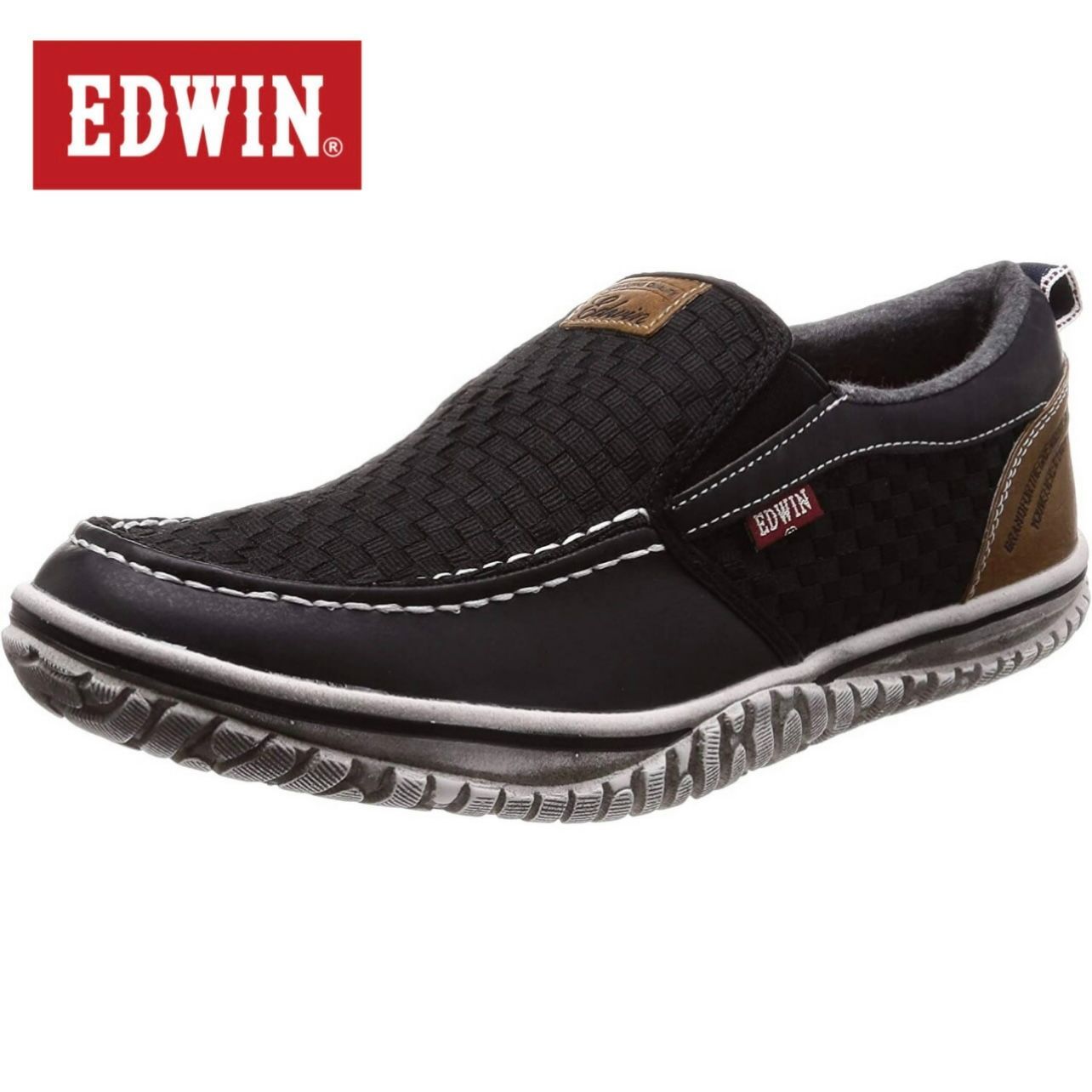 新品‼️ エドウィン EDW7538 25cm ブラック メンズ EDWIN スニーカー 靴 シューズ メンズシューズ メンズスニーカー カジュアル  ドライビングシューズ メンズ デッキシューズ 軽量 通勤 ウォーキングシューズ 通学 MAEDA メルカリ