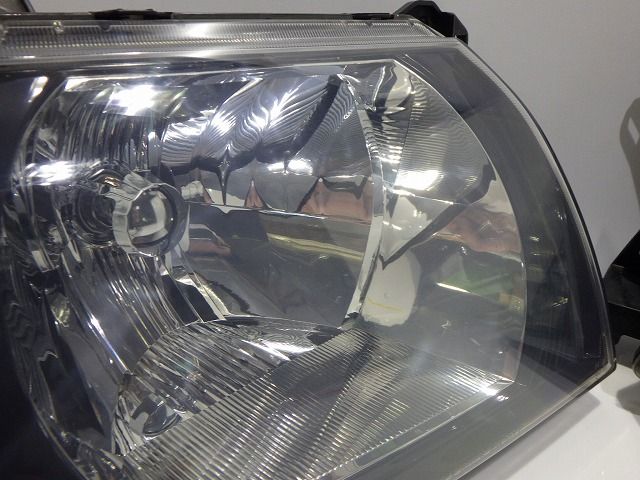 コーティング加工済 ミツビシ V73W V75W パジェロ ヘッドライト左右