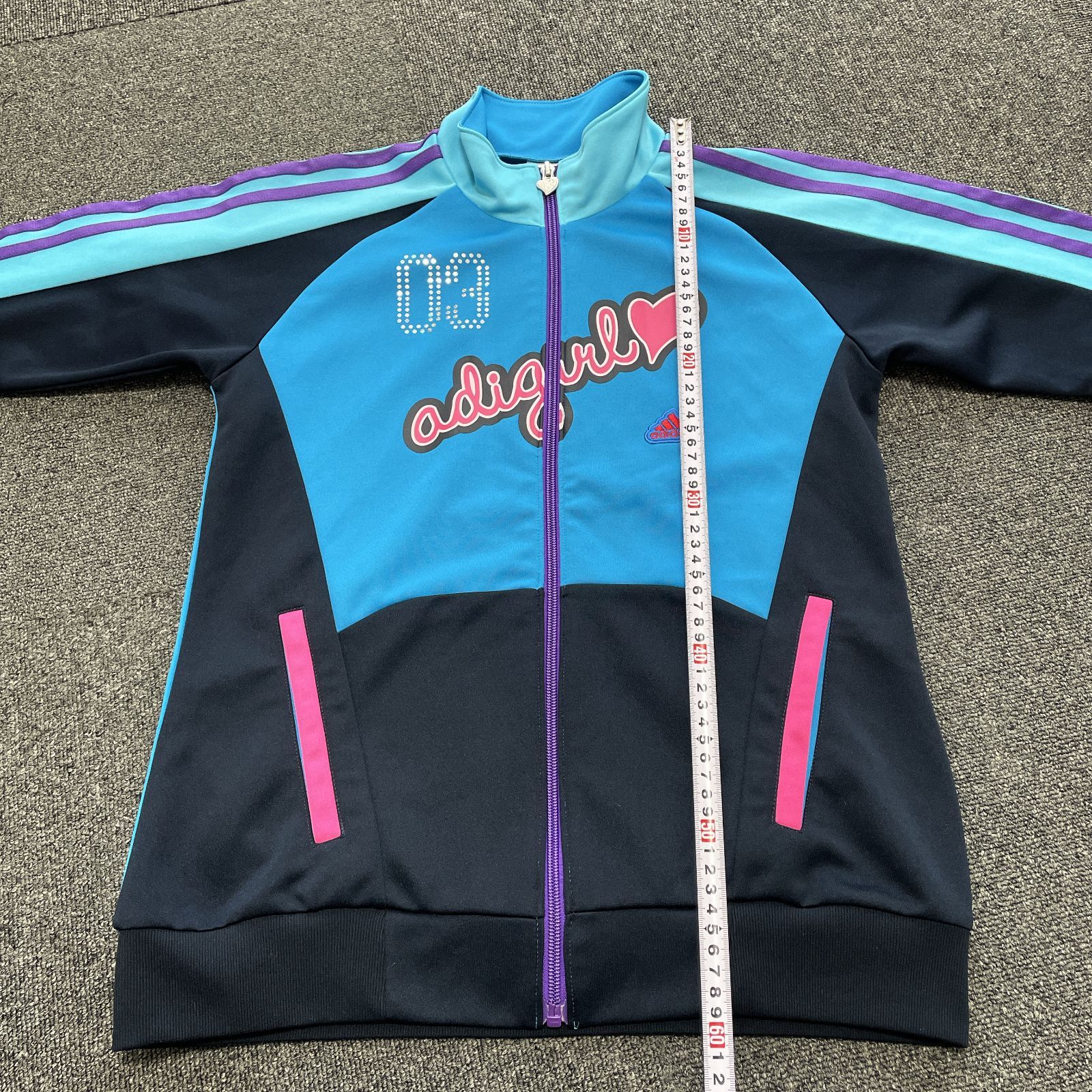 y2k Archive 00s adidas アディダス トラックジャケット ジャージ 水色