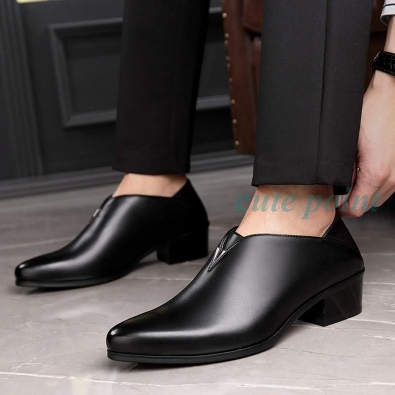 COMME CA MEN ◇ビジネスシューズ/レザー/ダークブラウン/サイズ