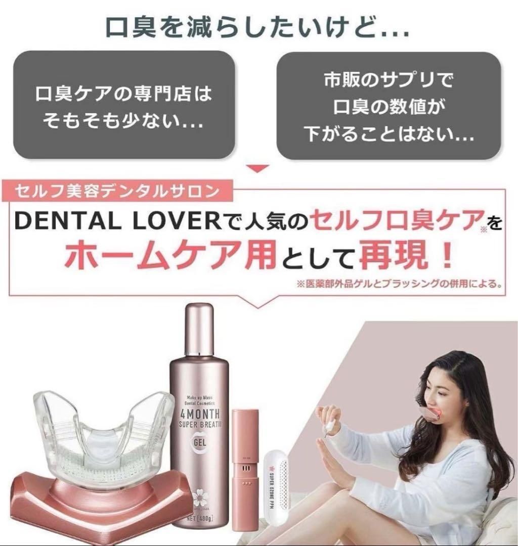 口臭チェッカー付き スーパーブレスLV＋薬用ゲル＋オゾンPPM セット Re Style