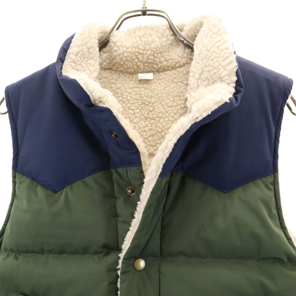 patagonia ダウンベスト ネイビー/カーキ リバーシブル リバーシブル