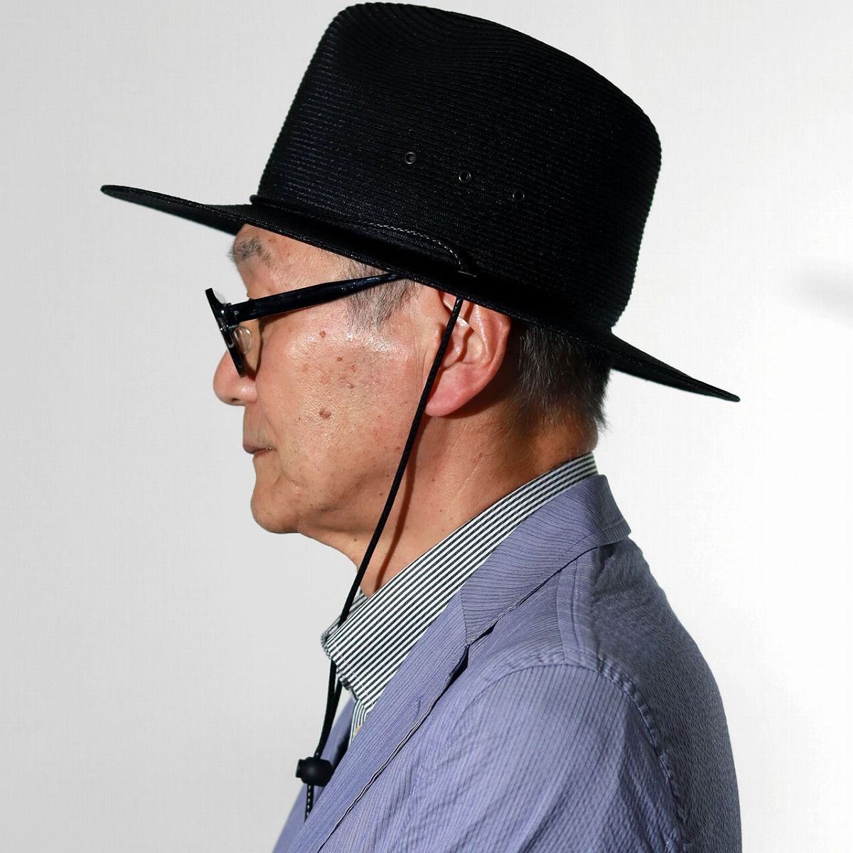STETSON (ステットソン)テンガロンハット 麦わら カウボーイハット ハット 中折れハット メンズ つば広ハット メンズ メンズハット夏用 紐付き帽子 黒 ブラック 【TB】