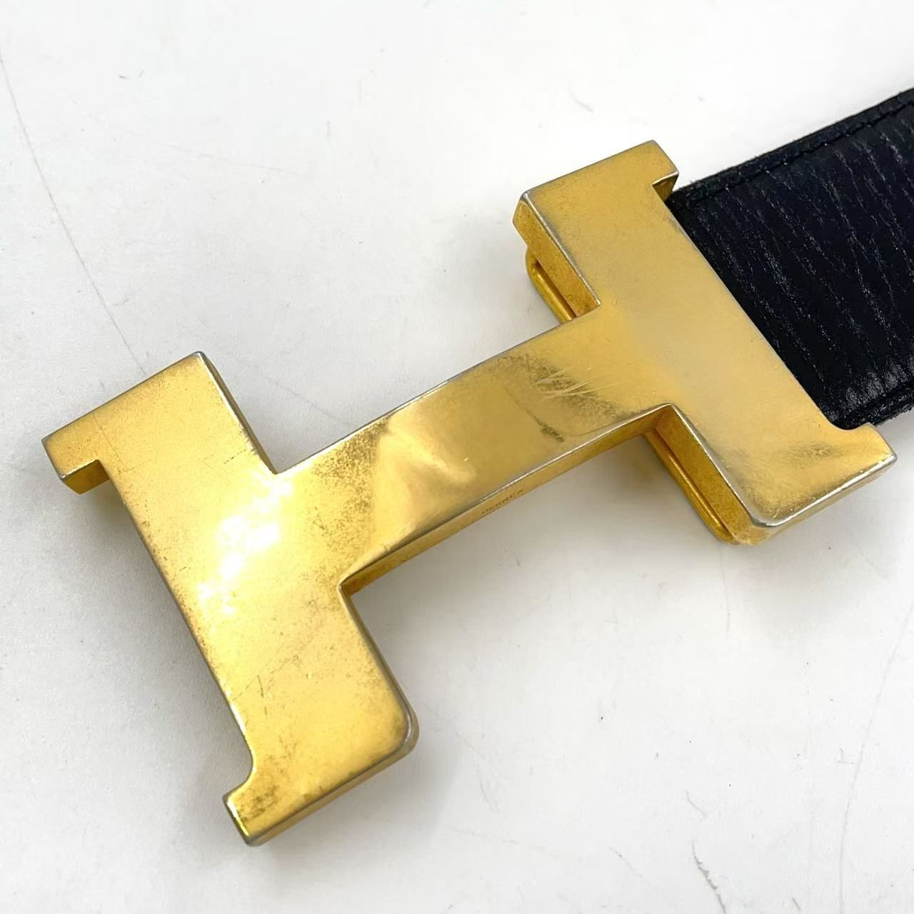【最高峰】 HERMES エルメス バックル ベルト Hロゴ ゴールド Hermès H Belt Buckle With diamonds Gold hardware Gold-plated