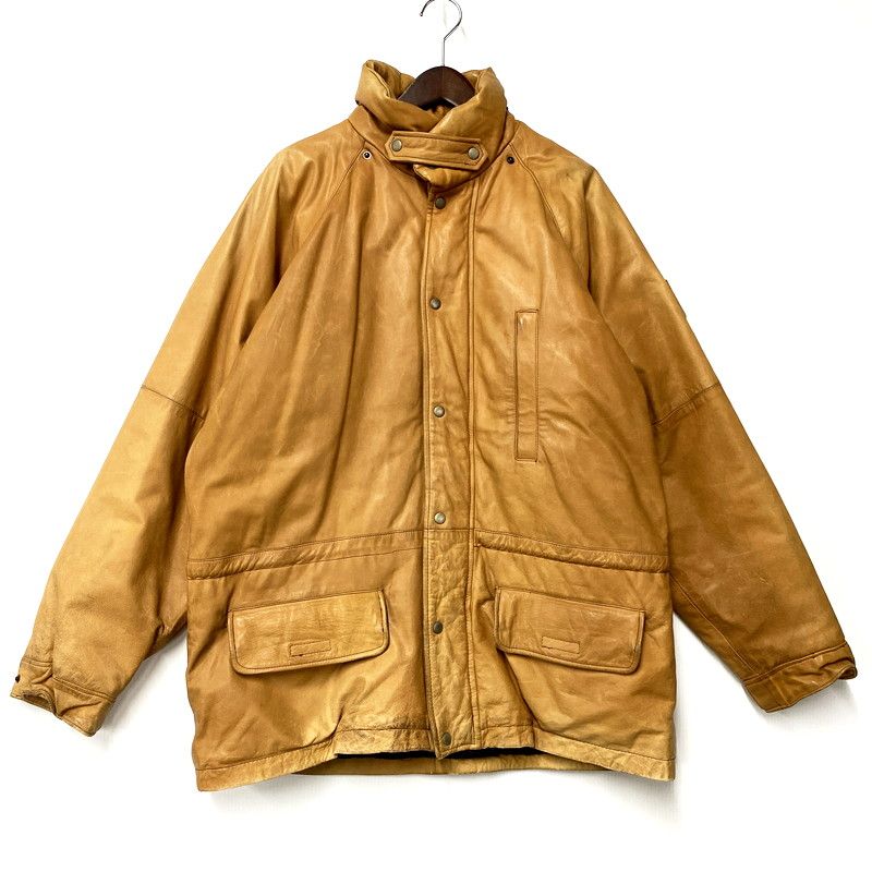 Polo by Ralph Lauren ポロバイラルフローレン CHECK LINER COW LEATHER DOWN COAT SUICIDE SKI レザーパッチ付き カウレザー ダウンコート 146-250513-ay-09-izu