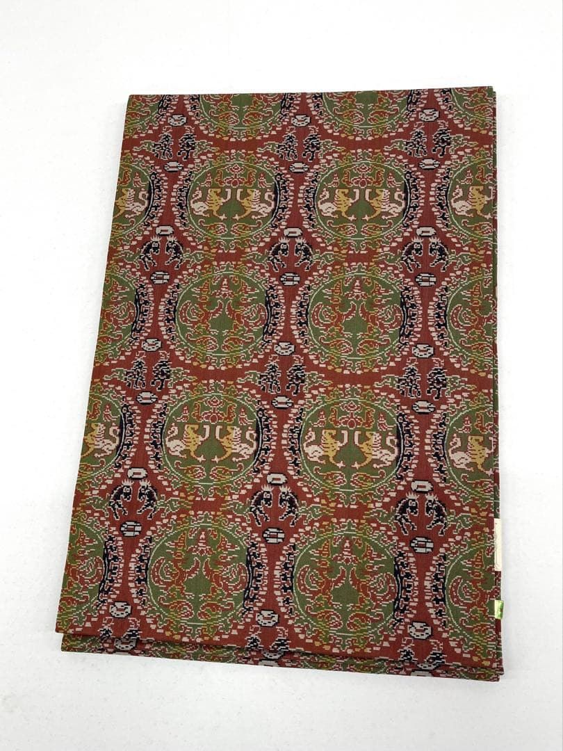 未使用品　和服帯　正絹　円文白虎朱雀錦　名古屋帯　龍村美術織物　早い者勝ち 龍村美術織物 円文白虎朱雀錦 九寸名古屋帯 開き名古屋 未使用