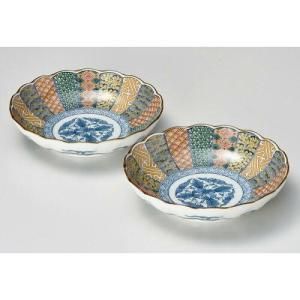 5営業日で発送 ブルーム メーカー取寄 染錦祥瑞 ペア深鉢 日本製 美濃焼 食器 ギフト - 入数 18