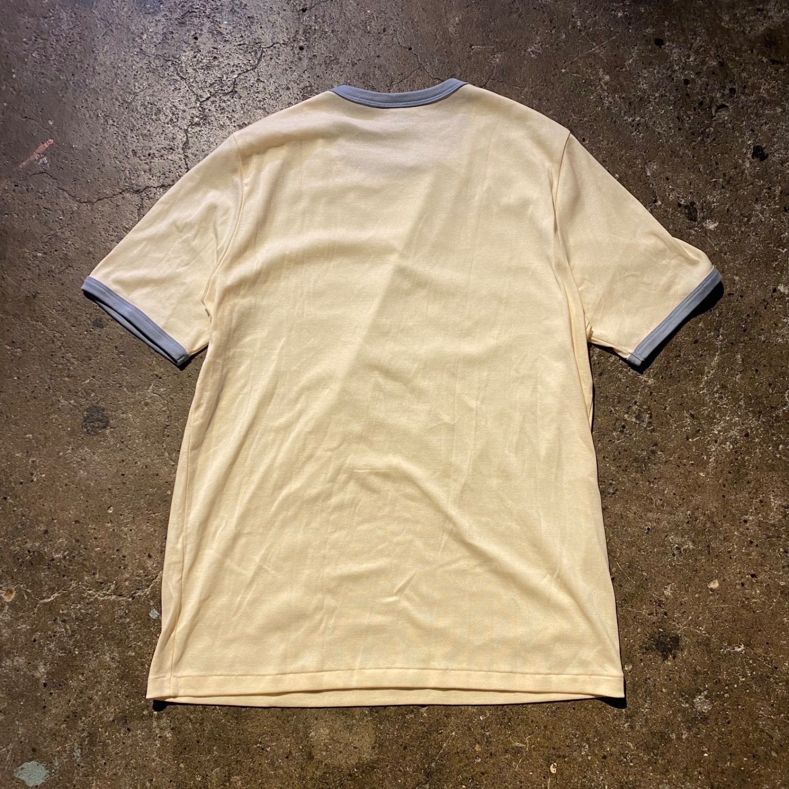 BISOWN (ビソウン) / TRIM TEE WHITE x BROWN BISOWN TRIM T