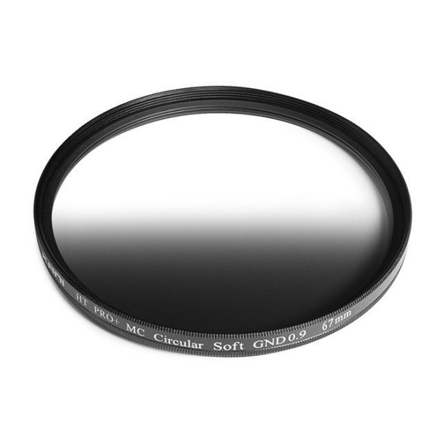 KANI ハーフND8フィルター ソフトGND 0.9 67mm | ハーフND8 減光効果 3絞り分 レンズフィルター 丸枠