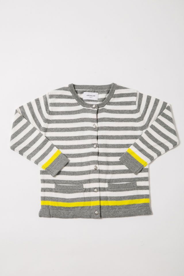 【ARCHu0026LINE】KNIT CARDIGAN BORDER　カーディガン　新品子供服95 キッズ 女の子 男の子