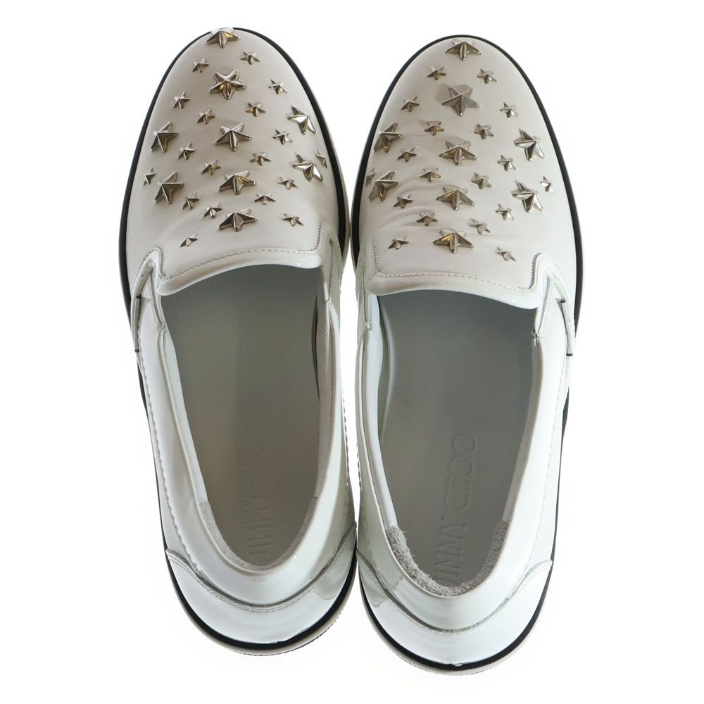 JIMMY CHOOジミーチュウ スタースタッズ メンズ レザースリッポン