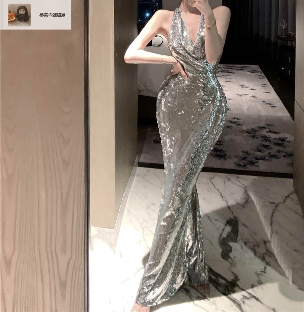 ホルターネック ドレス