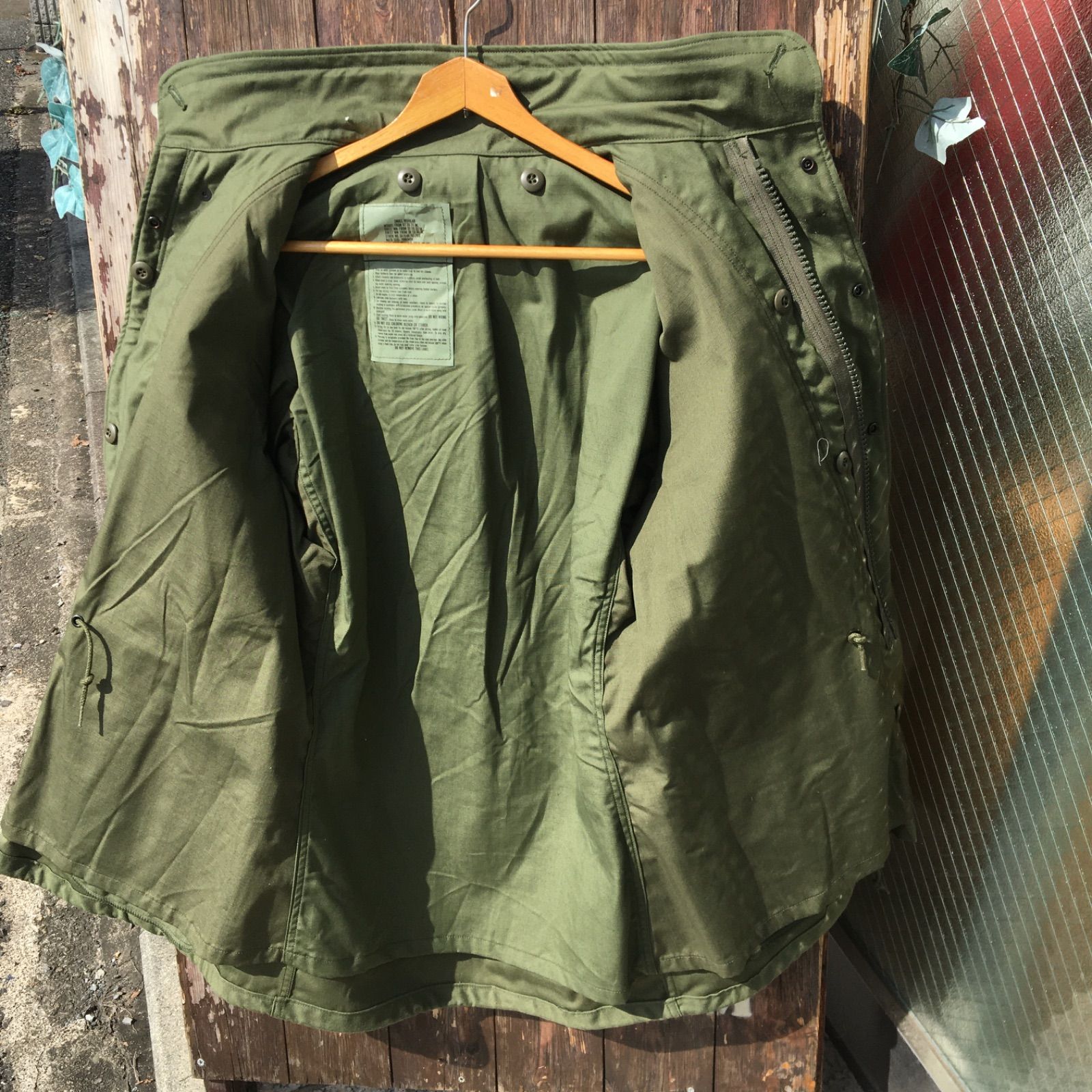 80’s デッドストック【US ARMY】米軍実物 87年製 M-65 4th プラスチックジッパー ミリタリー ジャケット◆Size:US-S-R(1801-30)