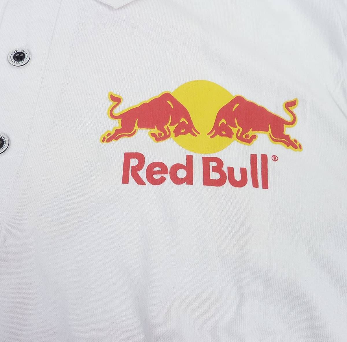 Red Bull レッドブル バイソンロゴ 半袖 ポロシャツ ホワイト - メルカリ