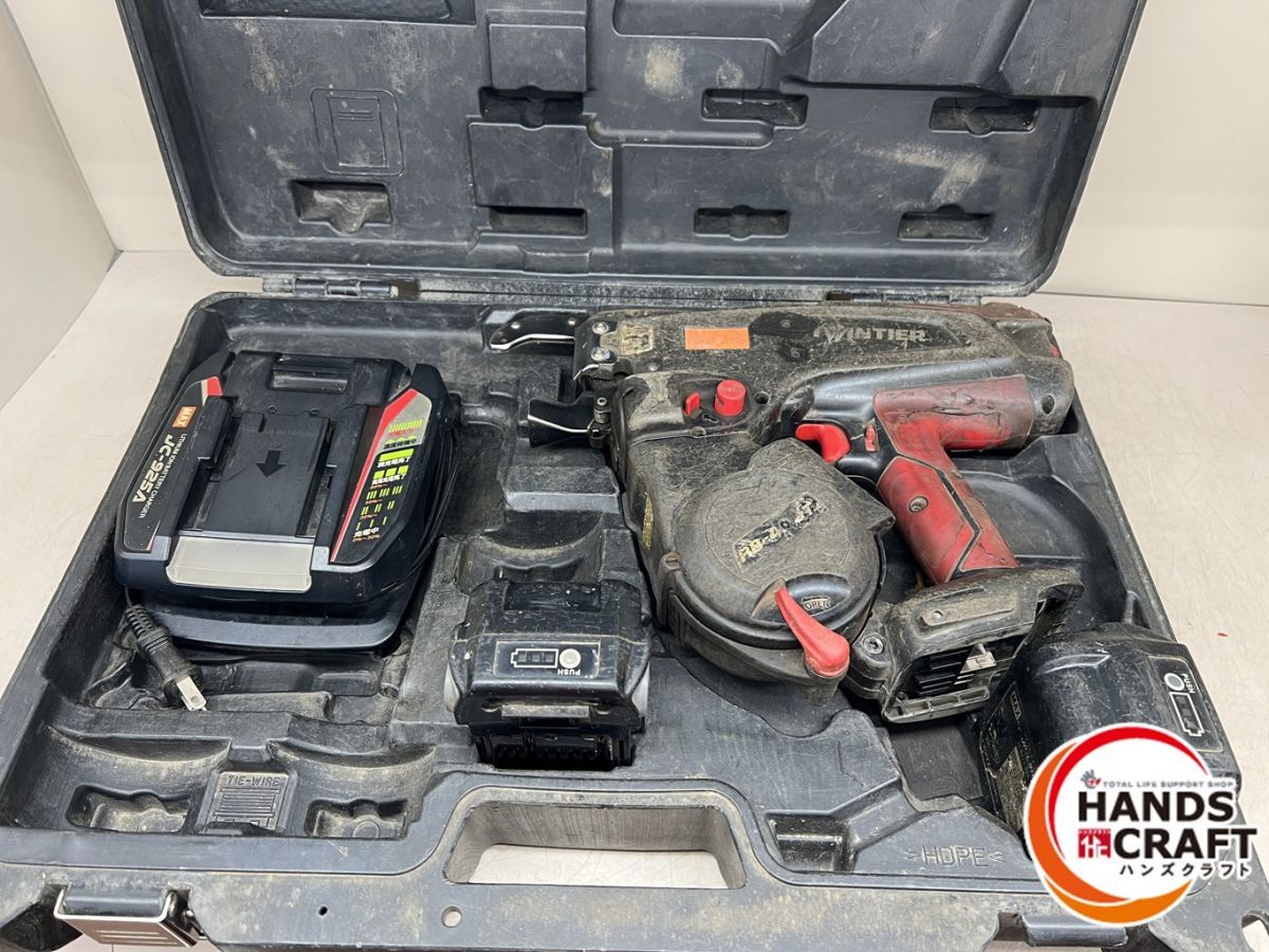 ♪ MAX RB-440T 鉄筋結束機 バッテリー2個 充電器付 14.4V マックス