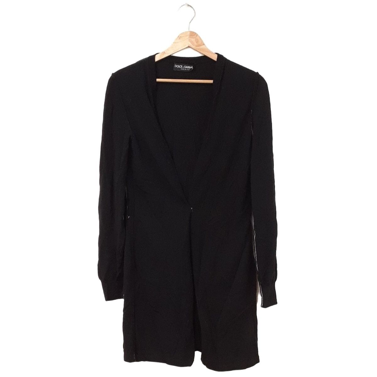 DOLCE-GABBANA ドルチェアンドガッバーナ カーディガン サイズ44 L レディース - 黒 長袖