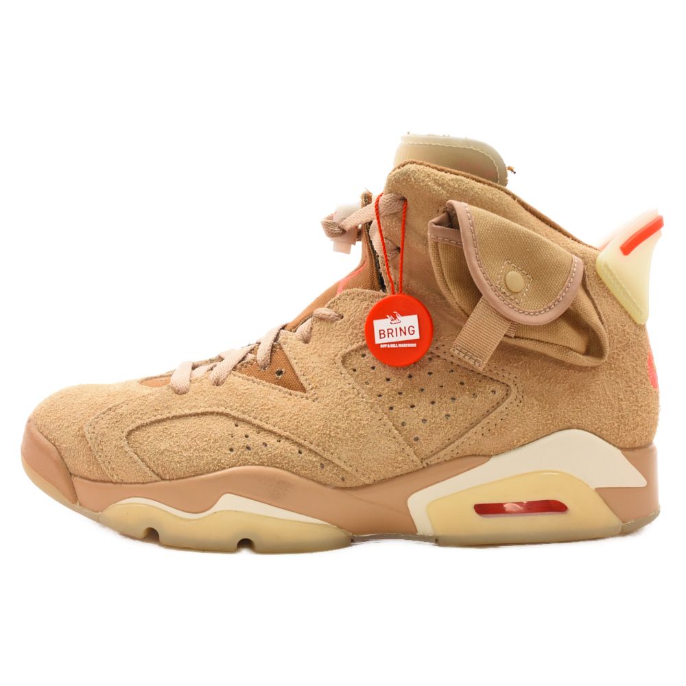 AIR JORDAN 6 RETRO SP US9 travis scottスニーカー - スニーカー