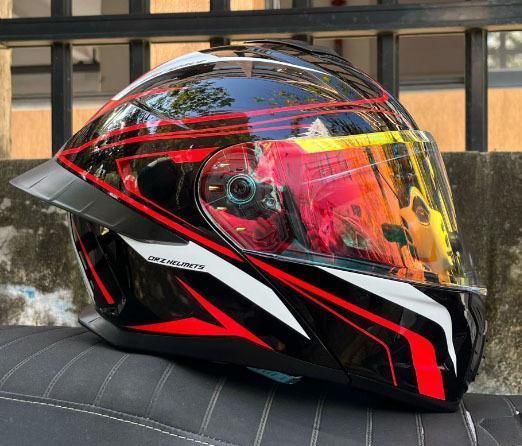 フリップアップ式 ダブルレンズ オンロード ルフェイスヘルメットインナー丸洗い可