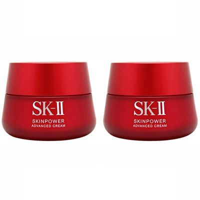 2個セット SK-II スキン パワー アドバンスト クリーム 80g 美容クリーム フェイスクリーム sk2 sk-ii sk skii エスケーツー