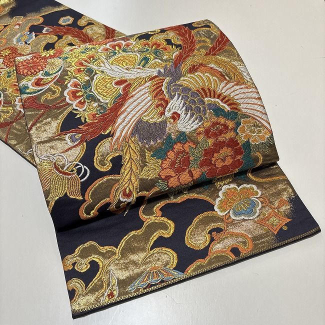 ☆美品 袋帯 豪華 鳳凰 金 花☆ r1015 - メルカリ