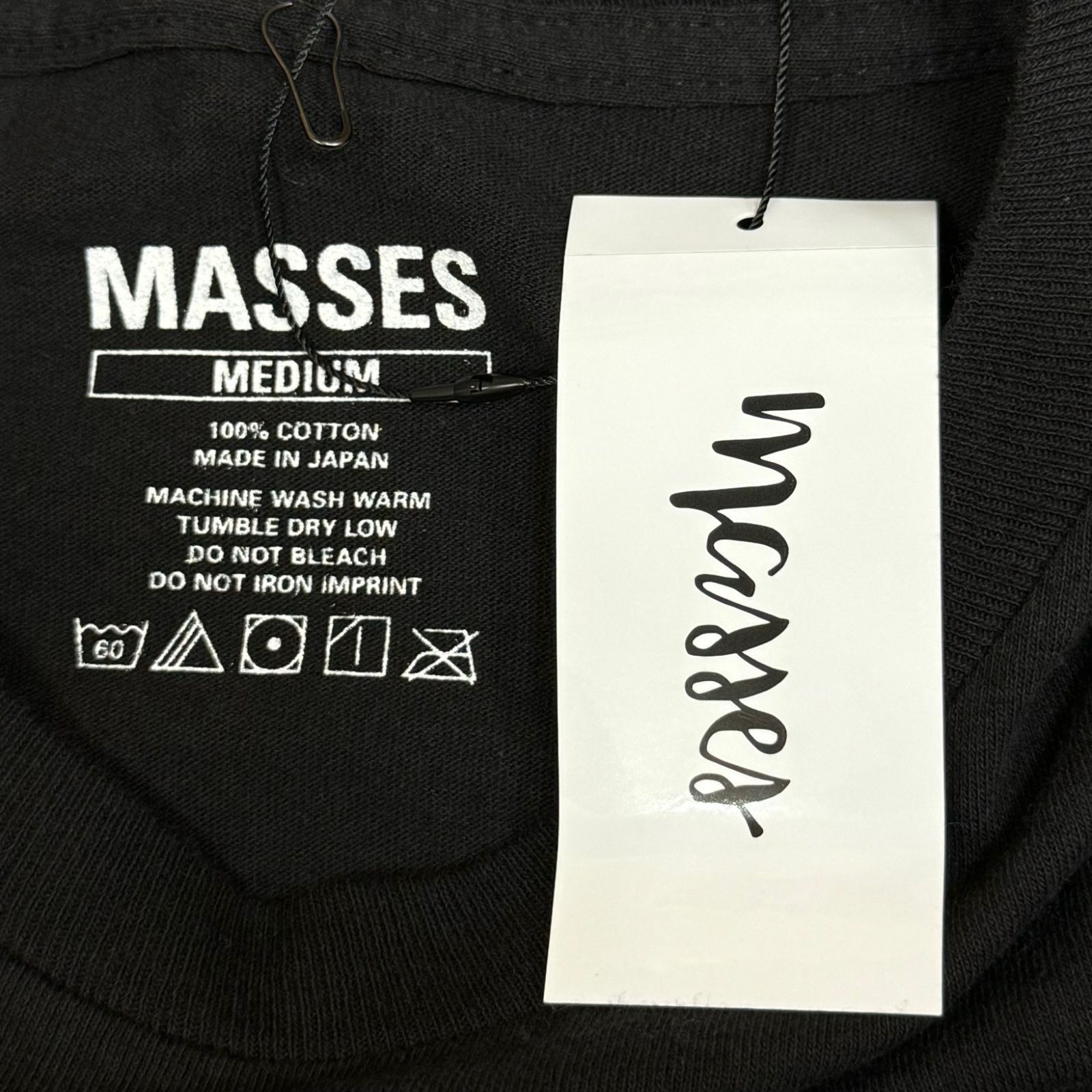 定価12100円 新品 MASSES L/S MSXMS 長袖Tシャツ カットソー マシス ブラック M 7156A5