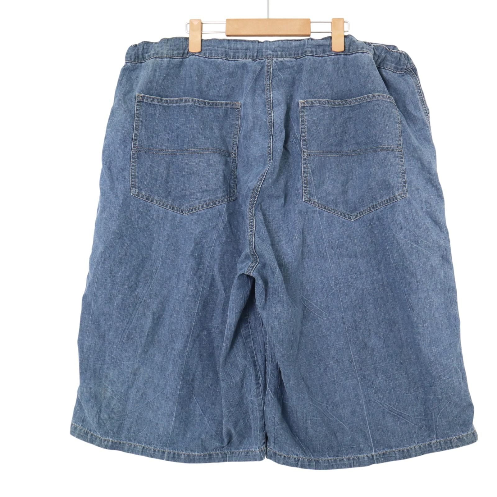 イージーデニムショートパンツ ブルー