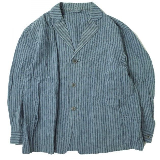 ISSEY MIYAKE MEN コットンリネンストライプ3Bジャケット - メルカリ