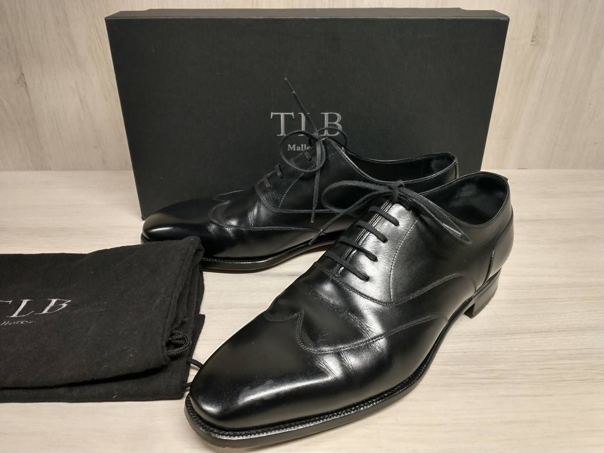 TLB Mallorca 106ドレスシューズ 本革 レザー マヨルカ ブラック スペイン製 保存袋 箱付き シューズ 靴 メンズ 7 