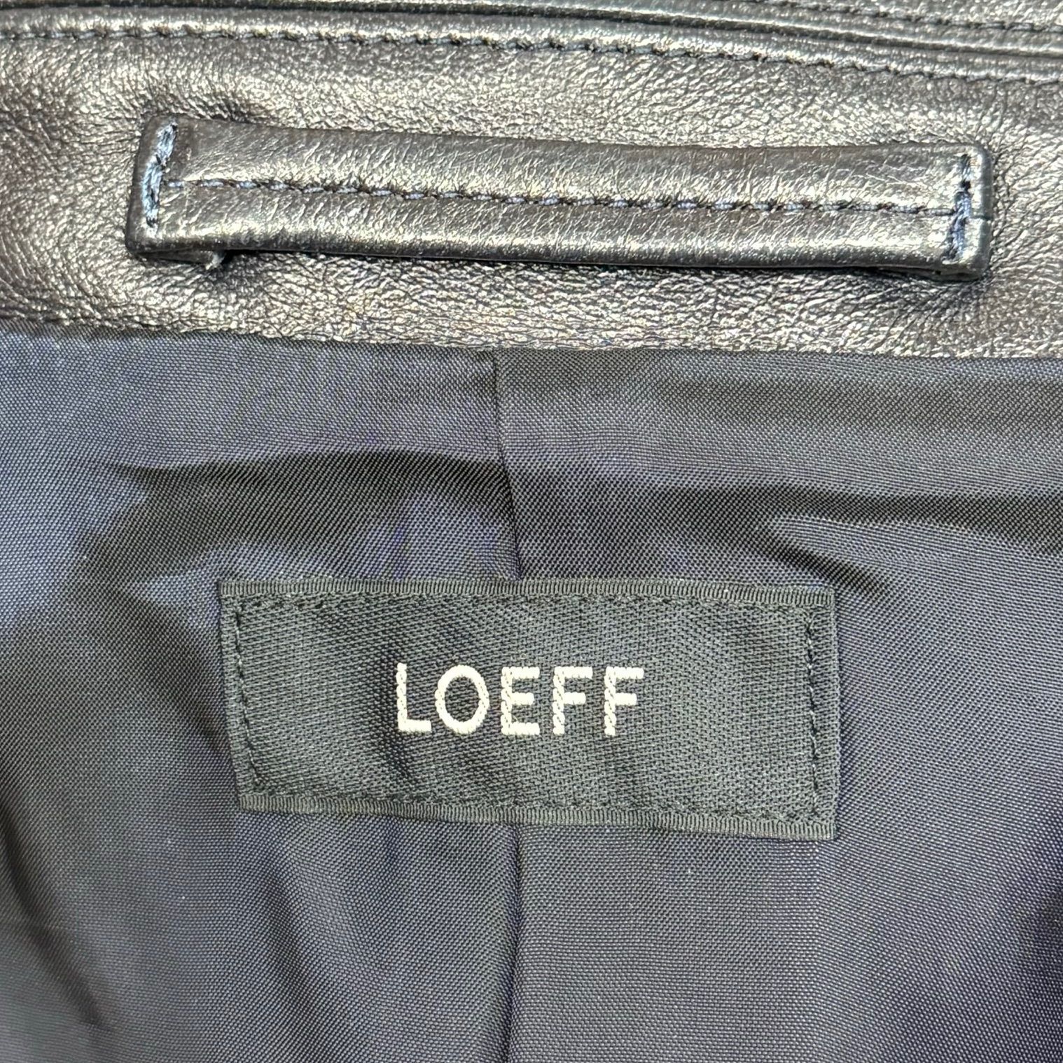 定価121000円 LOEFF 23AW ラムレザー フライトジャケット 革ジャン 