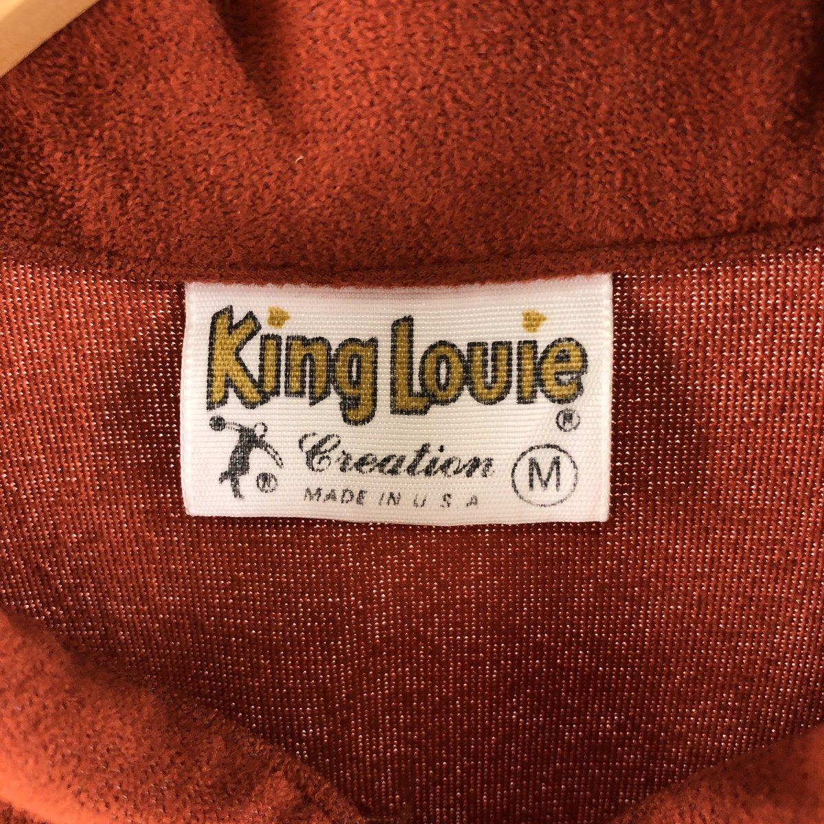 古着 70年代 キングルイ King Louie ハーフジップ バックプリント