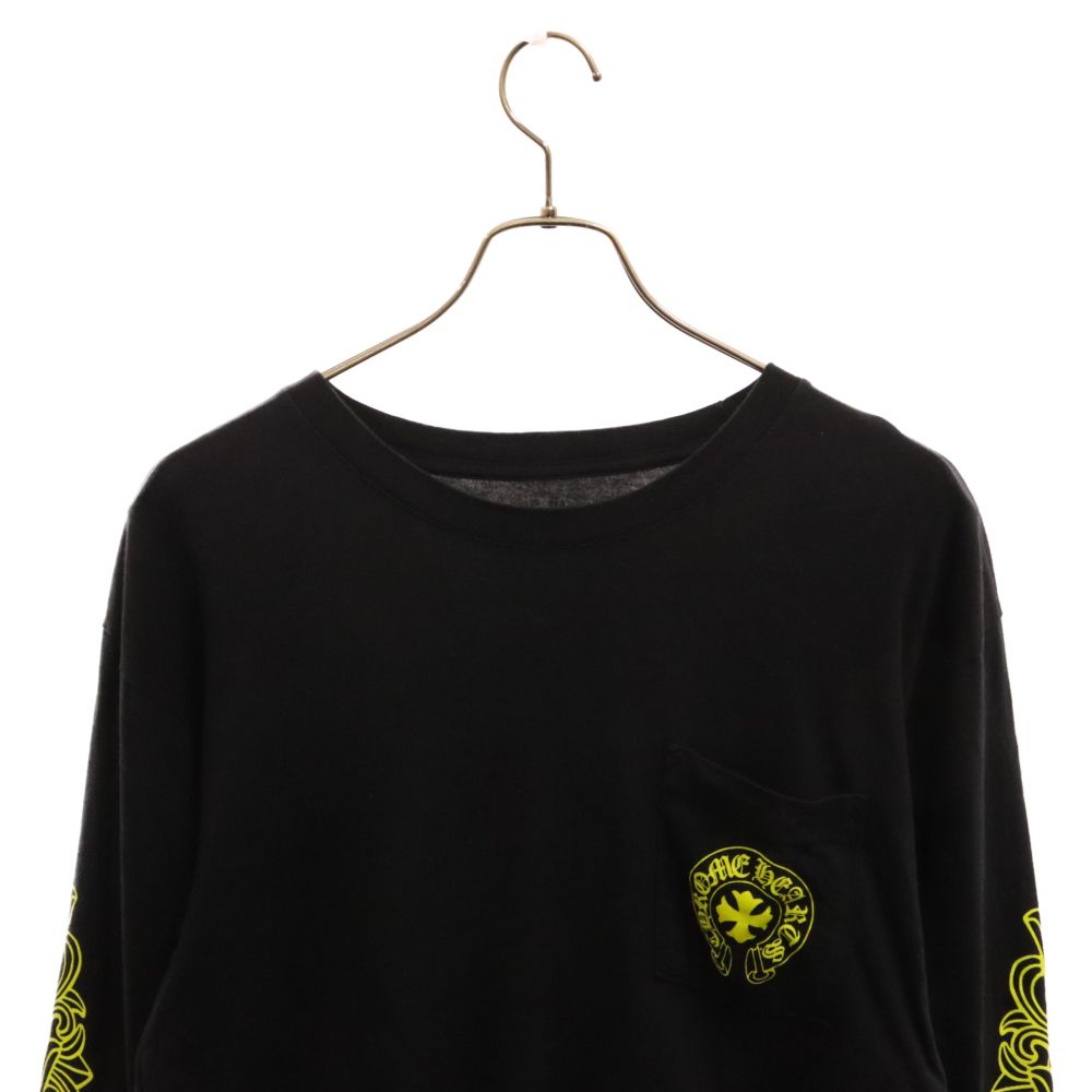 CHROME HEARTS (クロムハーツ) CH L/S TEE ネオン英字バックプリント 