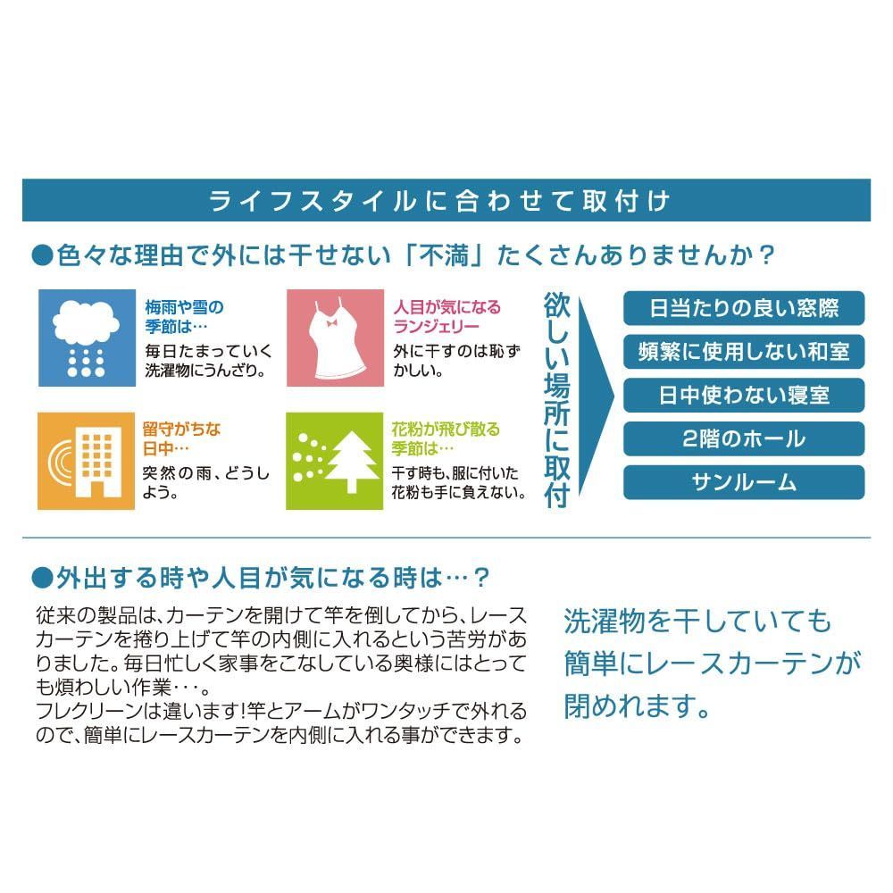 窓枠内寸法幅1500-1860mm用 プロ30インセットタイプ