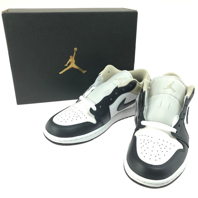 NIKE ナイキ AIR JORDAN 1 LOW SUMMIT WHITE OFF NOIR 553558-153 エアジョーダン1 ロー サミットホワイト|オフノワール スニーカー 靴 160-250704-rt-13-tag