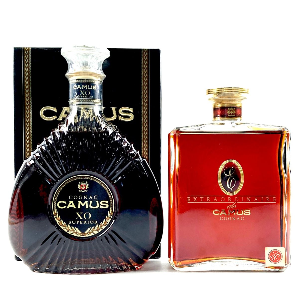 2本 カミュ CAMUS XO スペリオール エクストラ オルディネール 赤 コニャック 700ml ブランデー セット 【古酒】