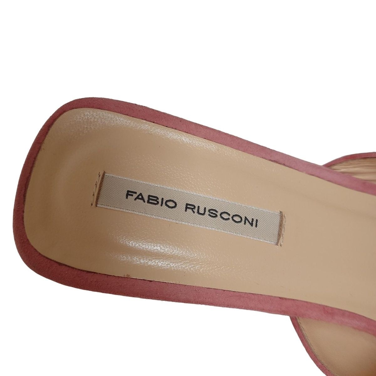 c*e様 【美品】FABIO RUSCONI レザー オープントゥ ミュール FABIO RUSCONI(ファビオルスコーニ) ミュール 39 レディース