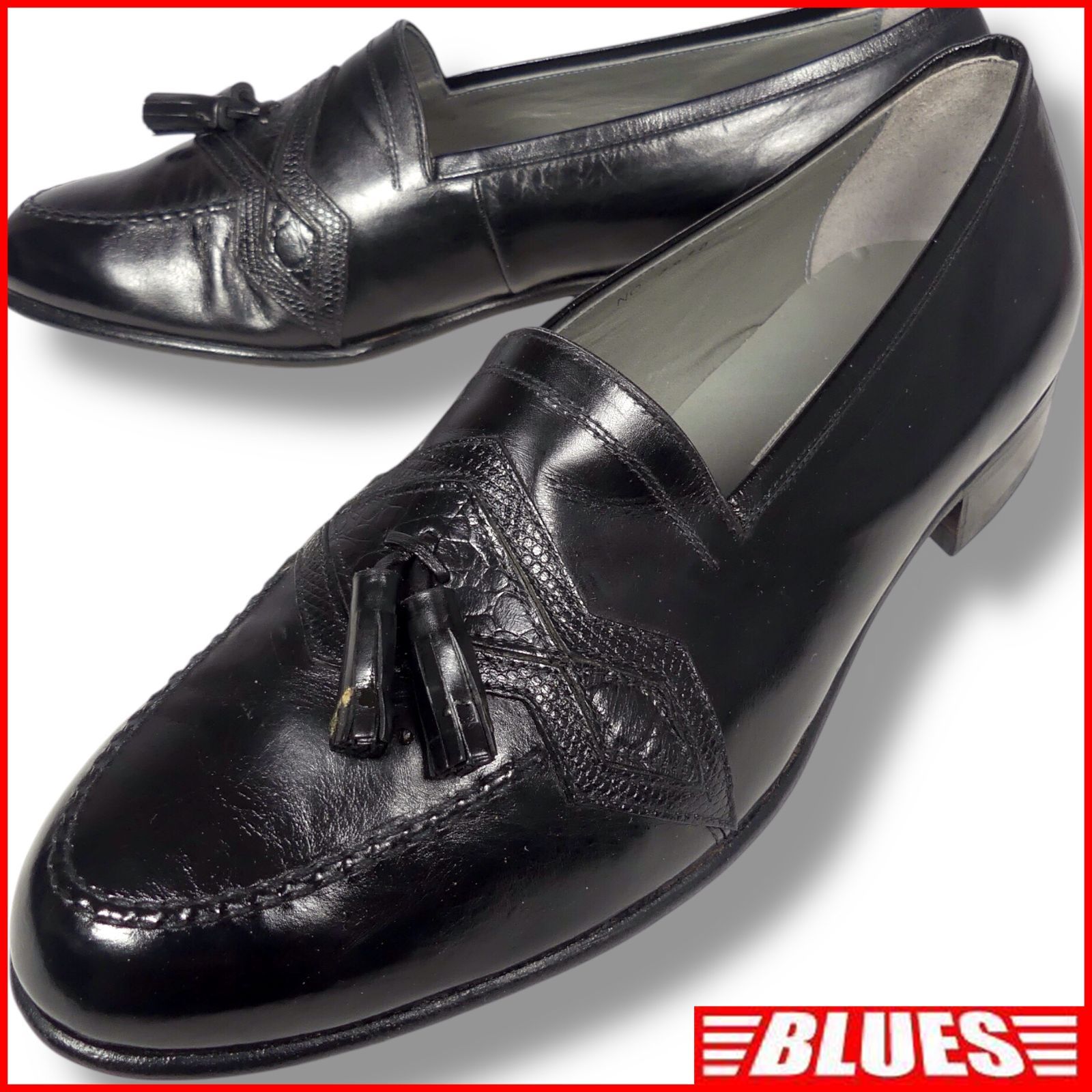 GHERARDINI ゲラルディーニ ローファー 27 タッセル ブラック 9 ローファーサイズ27cm一覧←SEULB屋着古← HS12