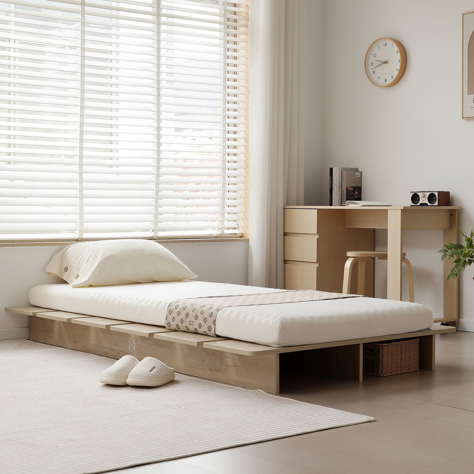 幅100cm】ベッド ローベッド セミダブル ステージベッド ベッド