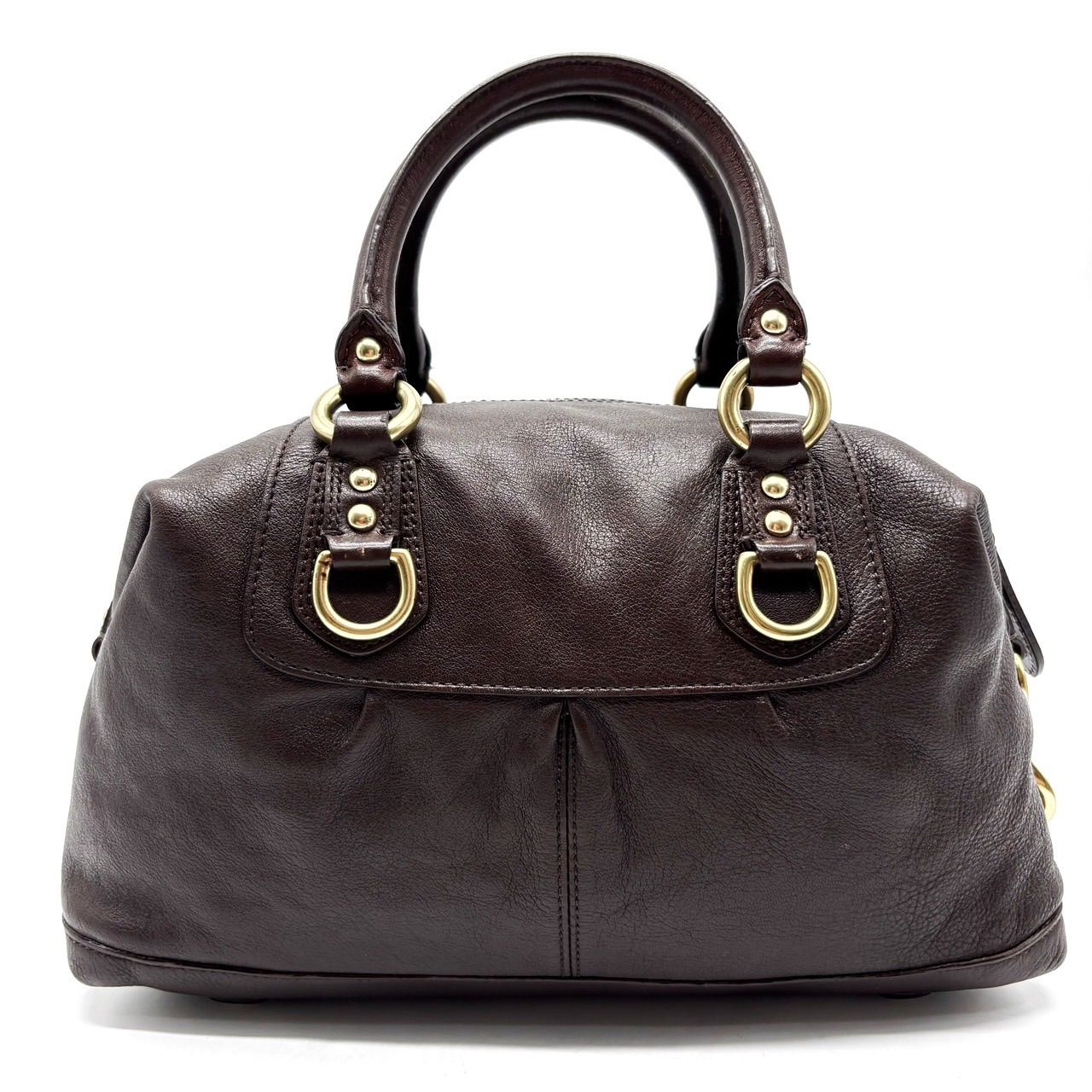 美品✨COACH コーチ　ボストンバッグ　茶色　018 中古・古着通販】COACH (コーチ) ミニボストンバッグ ブラウン